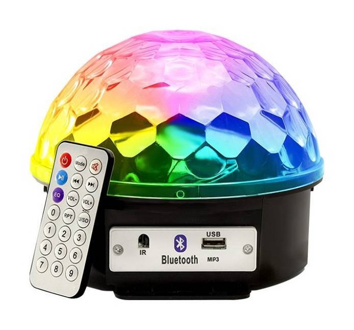 Bola de luces LED con parlante