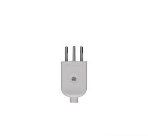 Ficha 3 patas 10 A blanca – Electraline