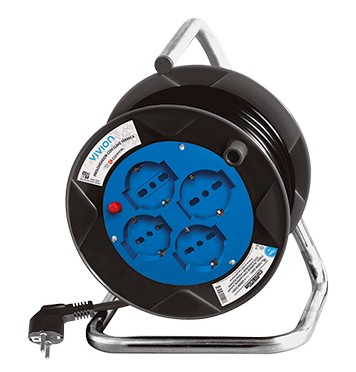 Carrete 4 schuko 15 m ficha schuko – Conatel Contactum