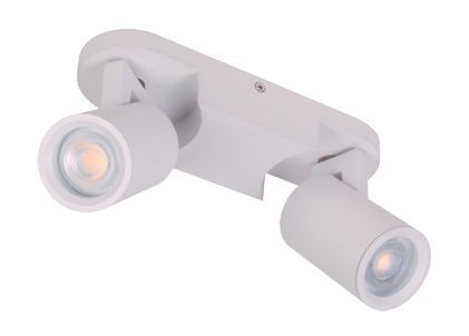 Spot de base barra cilíndrico 2 luces GU10