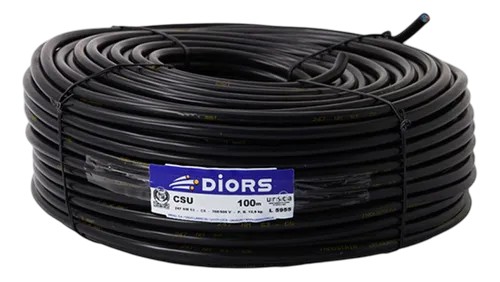 Bajo goma 3 x 1,00 mm negro