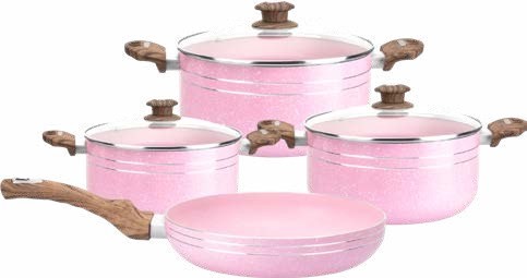 Batería de cocina Cuori Rieti 7 piezas