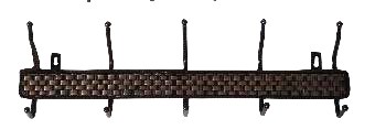 Perchero de pared símil ratán