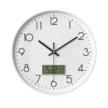 Reloj de pared a pila analógico y digital - modelo EG1922B
